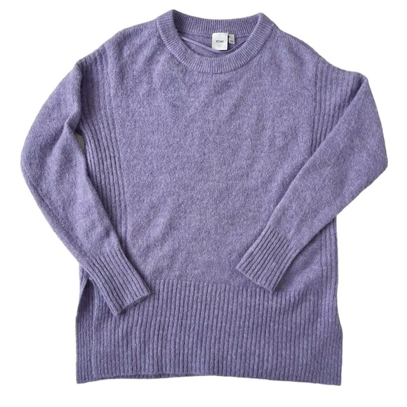 ICHI Alpaca Wool Blend Sweater Relaxed Fit Knit Top - Picture 10 of 10